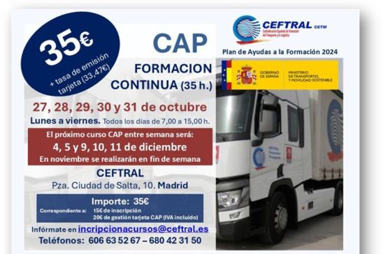 Curso CAP de CEFTRAL