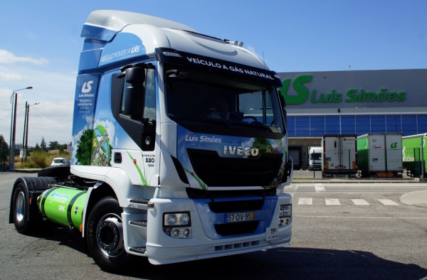 Camión Iveco propulsado por GNL