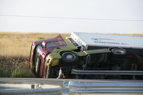 Accidente de un camión 