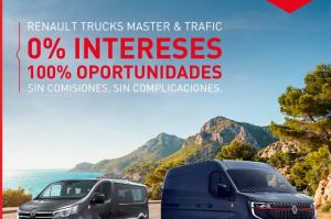 Renault Trucks apuesta por Trafic y Master con financiación al 0%*