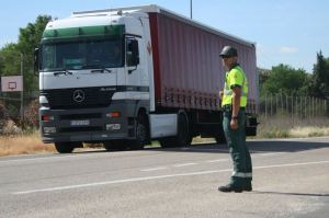 Inspección en carretera de transporte de mercancías