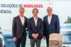 De izquierda a derecha: Roman Sitte, Head of Sales Area Europe de MAN Truck &amp; Bus; David Carlos, director general de MAN Truck &amp; Bus Portugal; y Friedrich Baumann, miembro de la Junta Directiva, responsable de Ventas y Soluciones para Clientes en MAN.