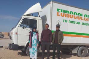 Entrega de un camión MAN para la asociación Bubisher en el Sahara