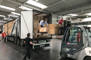 Descarga de mercancías