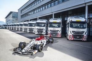 Camiones Iveco para el Alfa Romeo Racing