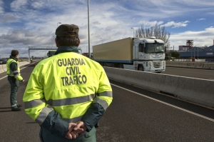 Inspección en carretera de la DGT