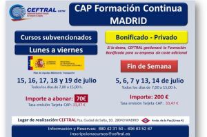 Cursos CAP de CEFTRAL