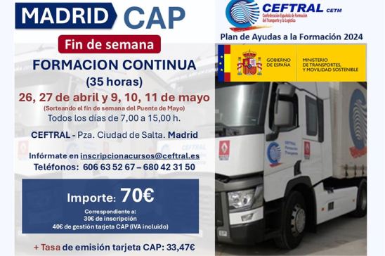 Cursos CAP de CEFTRAL