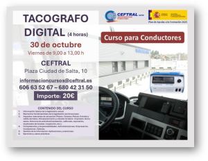 CEFTRAL organiza un curso de tacógrafo digital para conductores