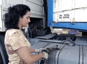 Mujeres en el transporte