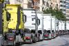 Fila de camiones en Valencia
