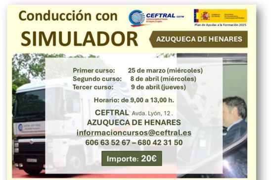 Cursos de conducción con simulador de CEFTRAL