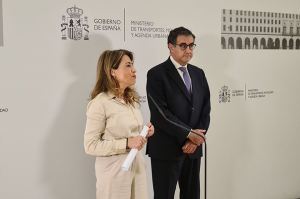 Raquel Sánchez y Carmelo González, presidente del CNTC