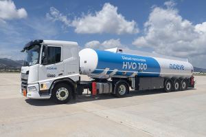 Camión con combustible renovable