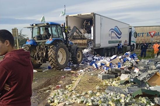 Asalto a camiones en Francia