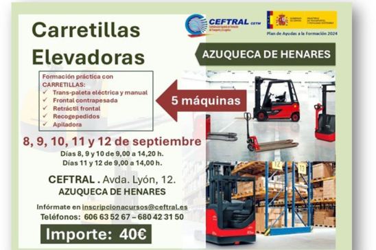 Curso CEFTRAL carretillas elevadoras