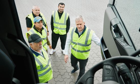Conductores de transporte internacional
