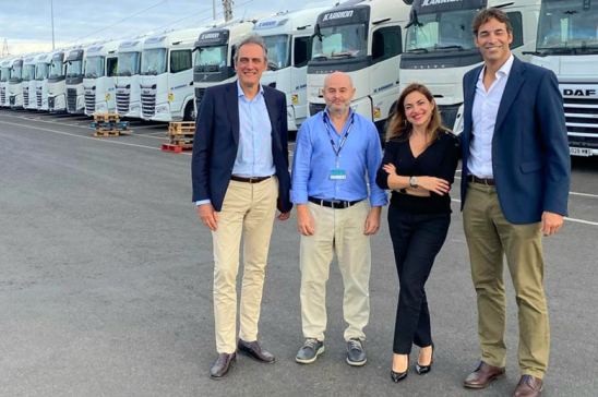 Esperanza Gaspar durante su visita a España 