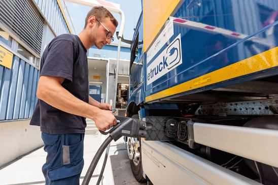 Camiones eléctricos de Dachser