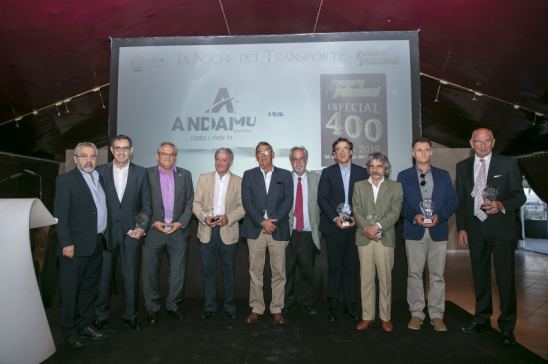 Los homenajeados en La Noche Del Transporte