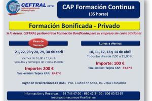 Cursos CAP de CEFTRAL