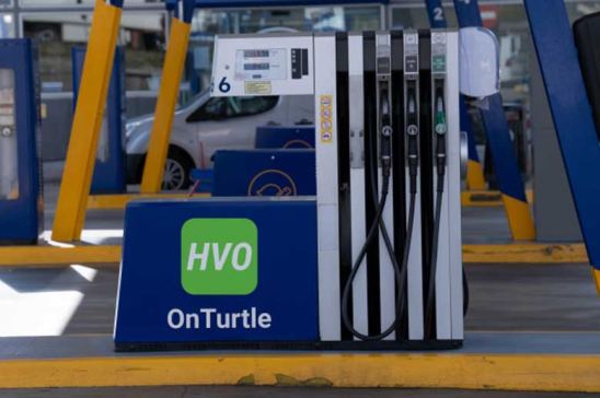 Estación de servicio con HVO