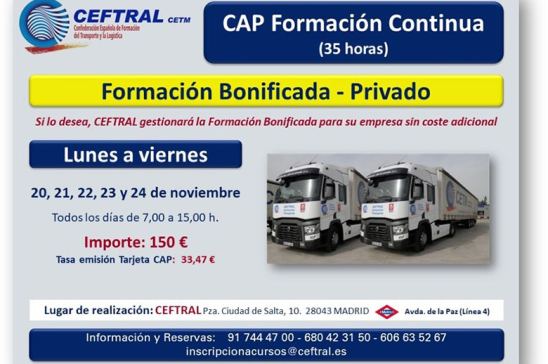 Curso CAP de CEFTRAL