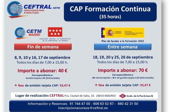 Curso CAP de CEFTRAL