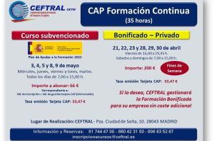 Cursos CAP de CEFTRAL