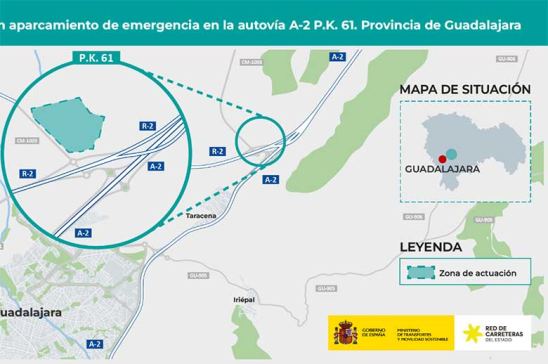 Mapa aparcamiento invernal A-2