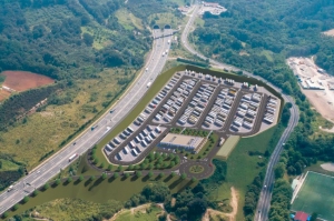 Vista aérea del Centro Integral de Mercancías en Astigarraga (Guipúzcoa)