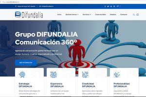 Página de inicio de Difundalia en internet