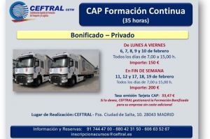 Cursos CAP de CEFTRAL