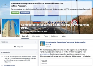 Perfil de la CETM en Facebook