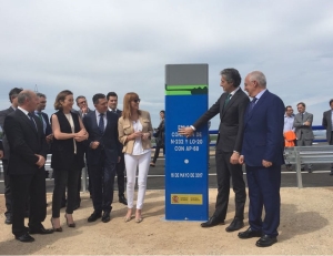 Iñigo de la Serna durante la inauguración de una autopista