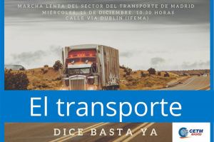 Marcha lenta del transporte