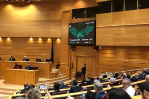 Pleno del Senado en el que se aprobó la moción