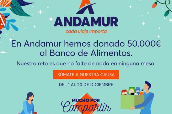 Campaña Andamur recogida de alimentos