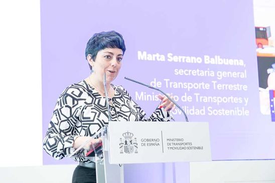 Marta Serrano, secretaria de Transporte Terrestre