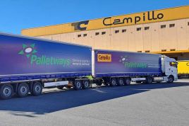 Palletways Iberia refuerza su flota sostenible con la incorporación del primer duotrailer de Transportes Campillo