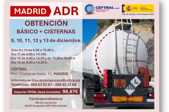 Curso obtención ADR de CEFTRAL