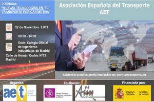 Jornada sobre nuevas tecnologías en el transporte por carretera