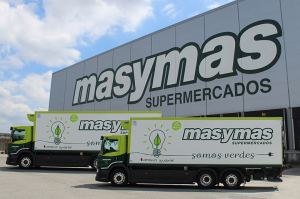 camiones eléctricos Scania para Supermercados MasyMas