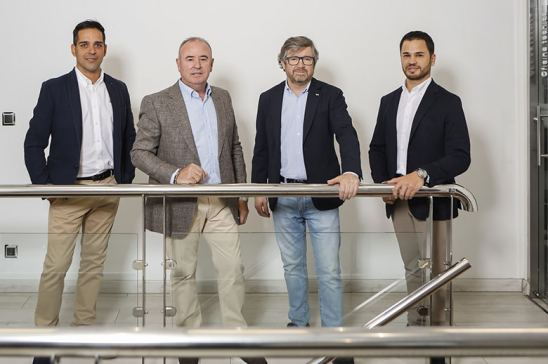 Israel Ramos, Juan Francisco Sanz, Miguel Ángel Muñoz y César Sanz