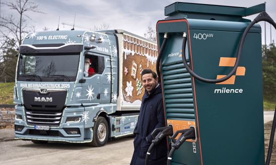 Camión de navidad MAN