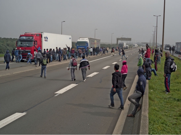 Protestas en Calais