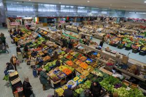 Mercado de fruta y verdura