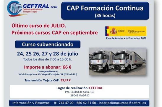 Curso CAP de CEFTRAL