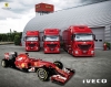 Flota de Iveco de la Scuderia Ferrari 