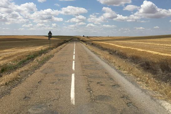 Carretera en mal estado